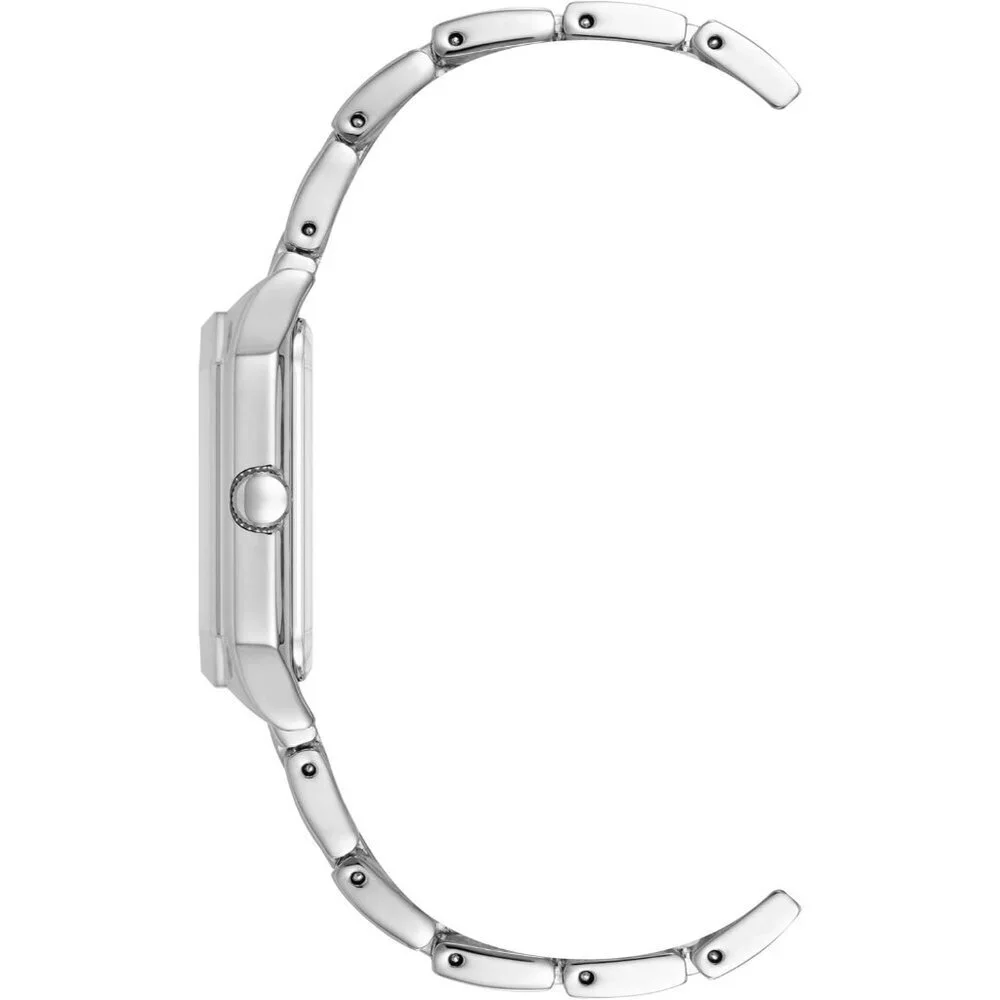 Women's Silver Stainless Steel Water Resistant Bracelet Adjustable Watch
